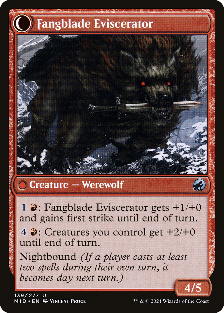 Fangblade Brigand // Fangblade Eviscerator [MID-139]