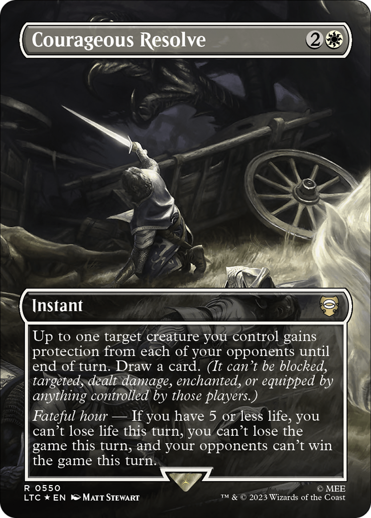 Courageous Resolve - Borderless - Surge Foil [LTC-550]