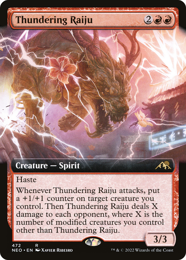 Thundering Raiju - Extended Art [NEO-472]