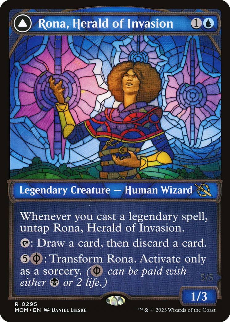 Rona, Herald of Invasion // Rona, Tolarian Obliterator - Showcase [MOM-295]