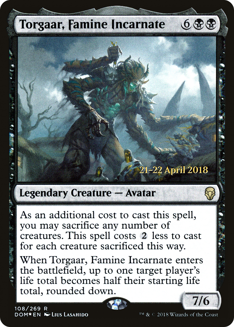 Torgaar, Famine Incarnate - Prerelease Promo [PDOM-108s]