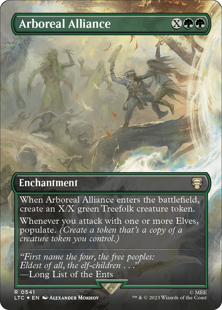 Arboreal Alliance - Borderless - Surge Foil [LTC-541]