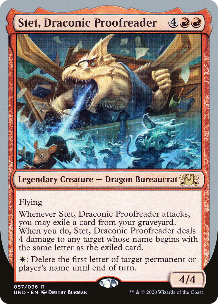 Stet, Draconic Proofreader [UND-57]