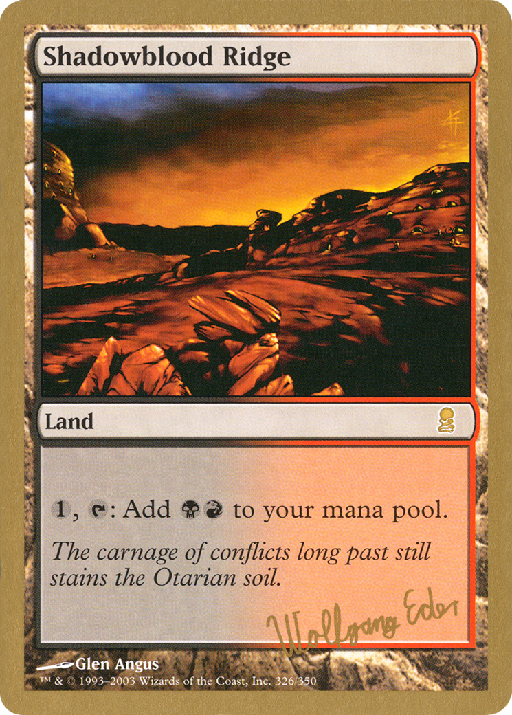 Shadowblood Ridge [WC03-we326]