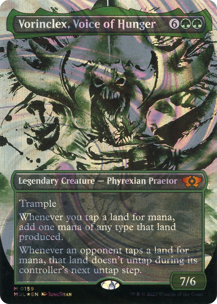 Vorinclex, Voice of Hunger - Borderless - Showcase - Halo Foil - Full Art [MUL-159]