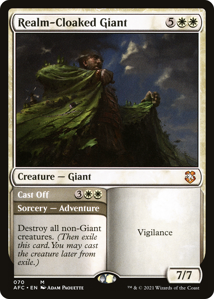 Realm-Cloaked Giant // Cast Off [AFC-70]