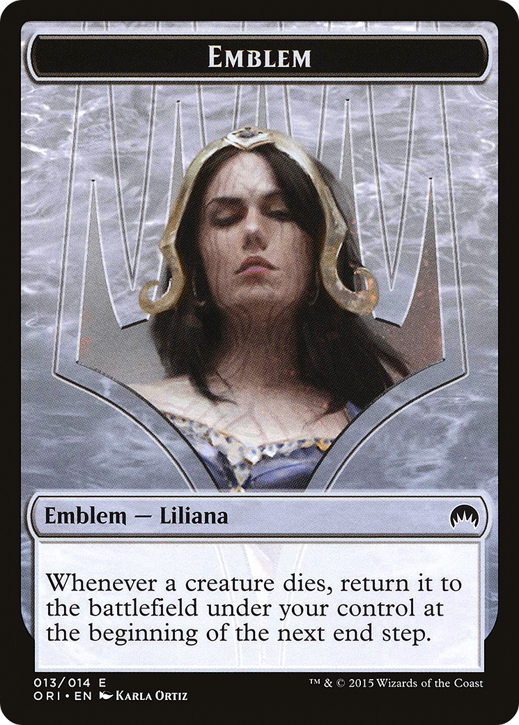 Liliana, Defiant Necromancer Emblem [TORI-13]