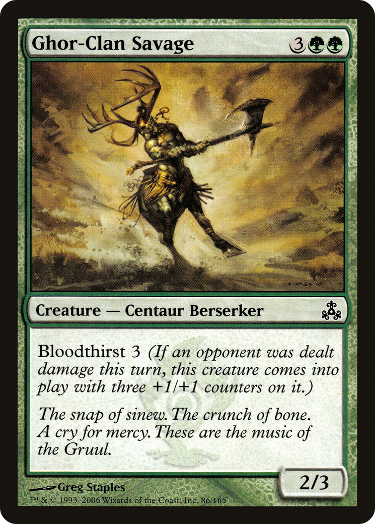 Ghor-Clan Savage [GPT-86]