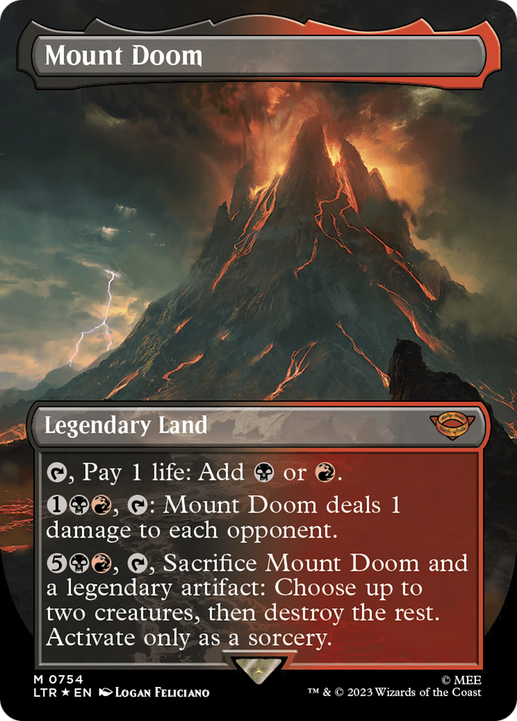 Mount Doom - Borderless - Surge Foil [LTR-754]