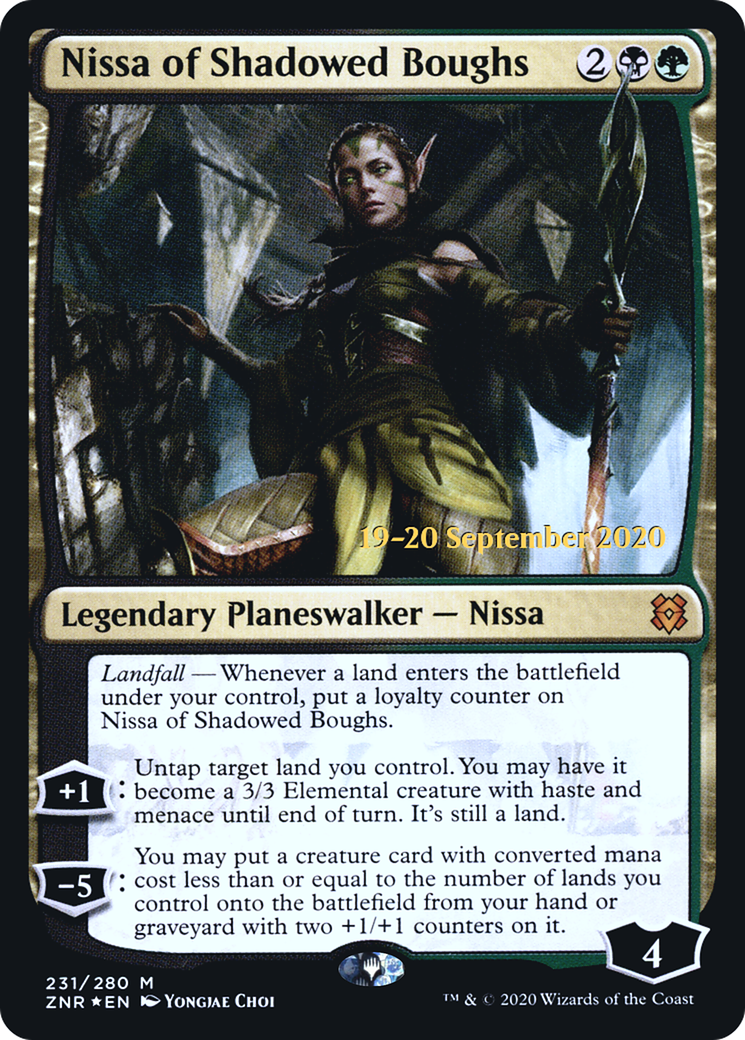 Nissa of Shadowed Boughs - Prerelease Promo [PZNR-231s]