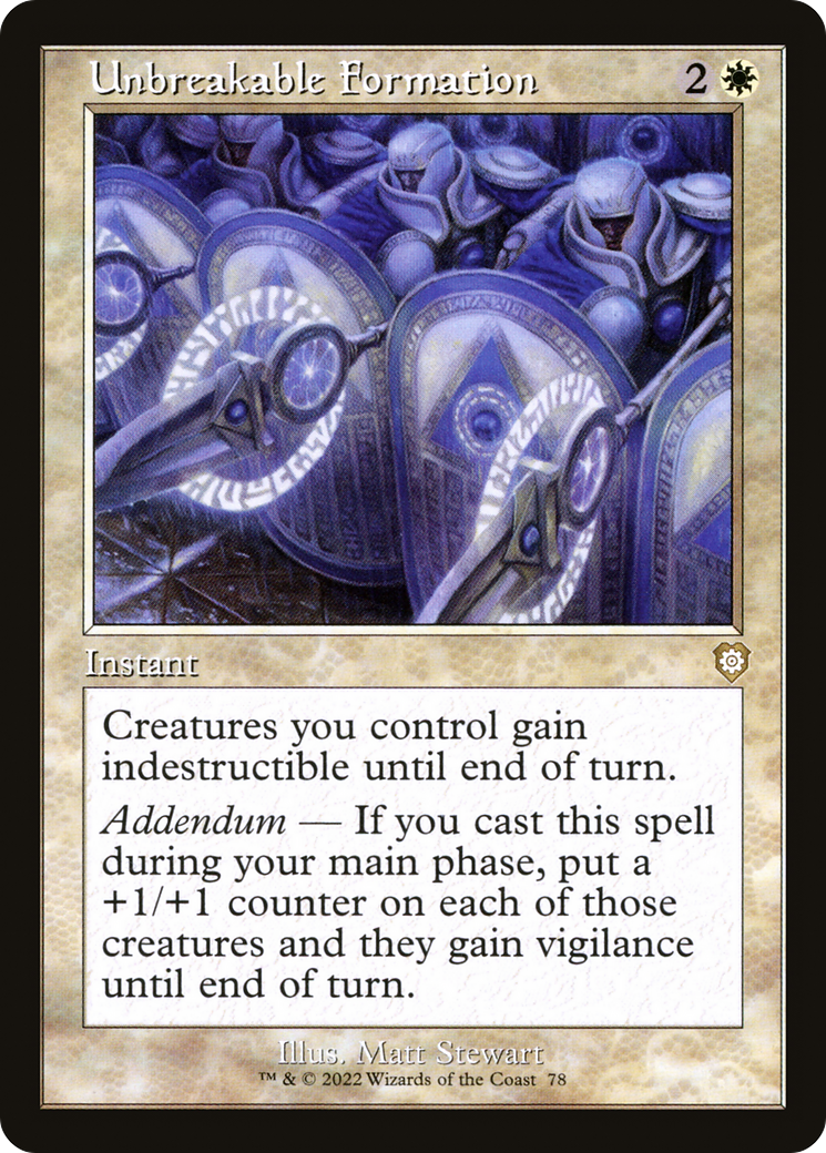 Unbreakable Formation [BRC-78]