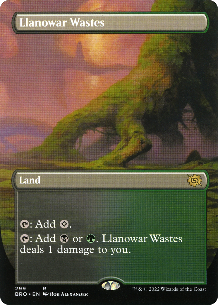 Llanowar Wastes - Borderless - Full Art [BRO-299]