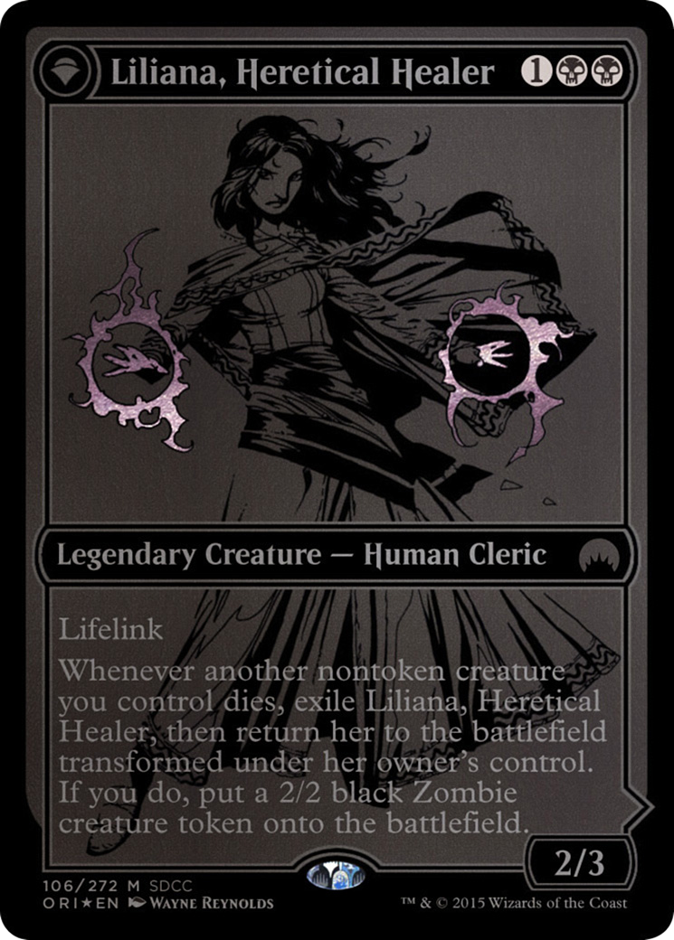 Liliana, Heretical Healer // Liliana, Defiant Necromancer - Promo [PS15-106]