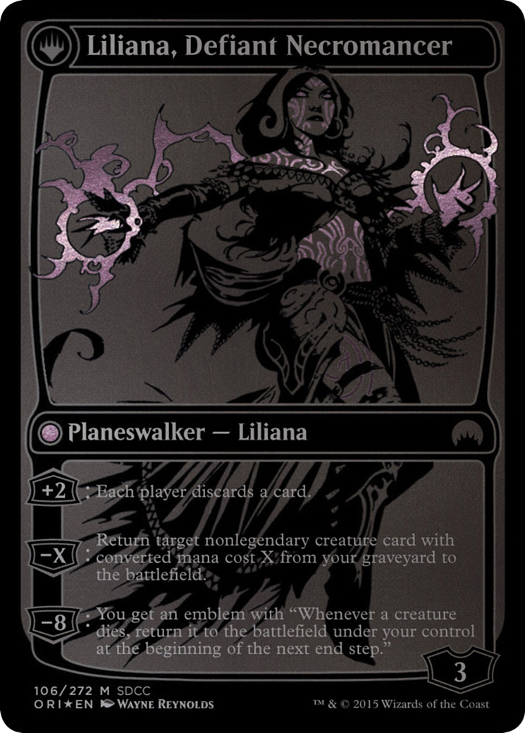 Liliana, Heretical Healer // Liliana, Defiant Necromancer - Promo [PS15-106]