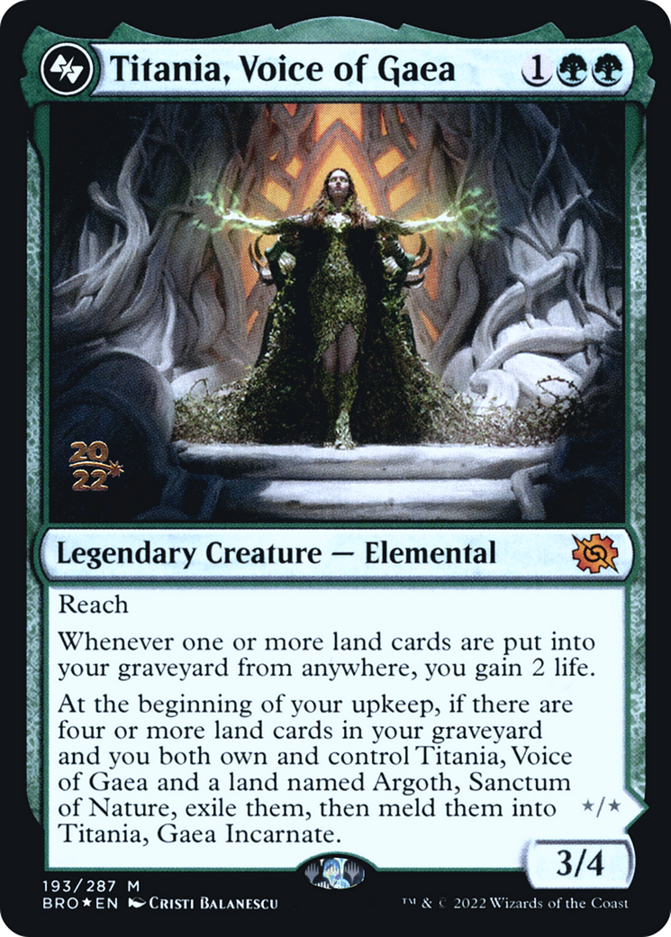 Titania, Voice of Gaea - Prerelease Promo [PBRO-193s]