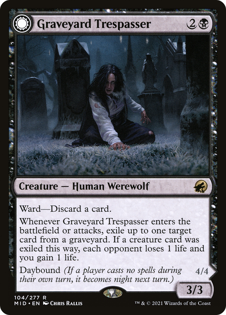 Graveyard Trespasser // Graveyard Glutton [MID-104]