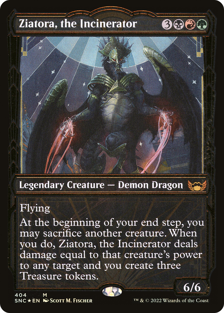 Ziatora, the Incinerator - Showcase - Gilded Foil [SNC-404]