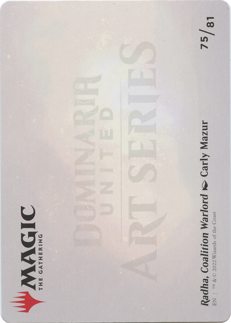 Radha, Coalition Warlord // Radha, Coalition Warlord [ADMU-75]