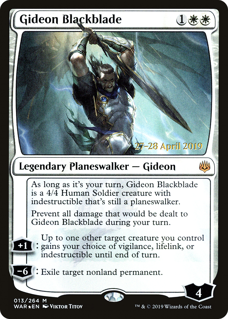 Gideon Blackblade - Prerelease Promo [PWAR-13s]