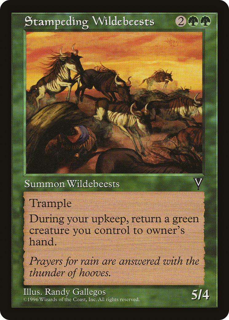 Stampeding Wildebeests [VIS-121]