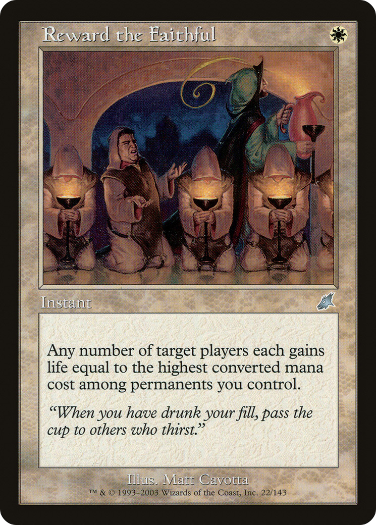 Reward the Faithful [SCG-22]