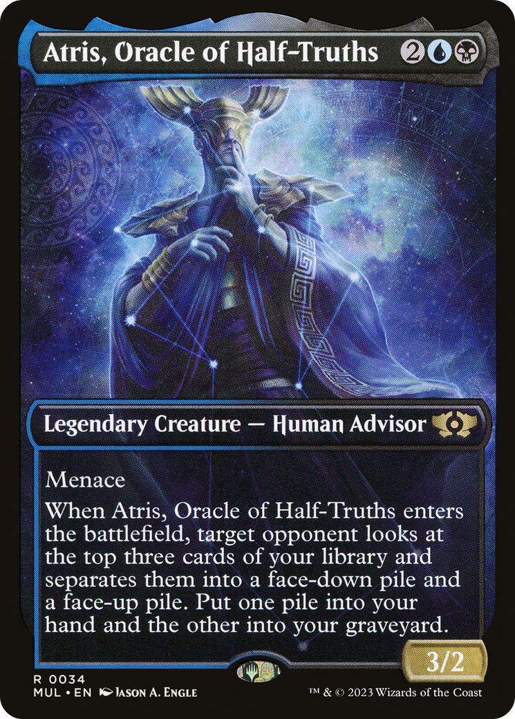 Atris, Oracle of Half-Truths - Showcase - Full Art [MUL-34]