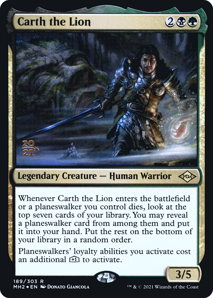 Carth the Lion - Prerelease Promo [PMH2-189s]