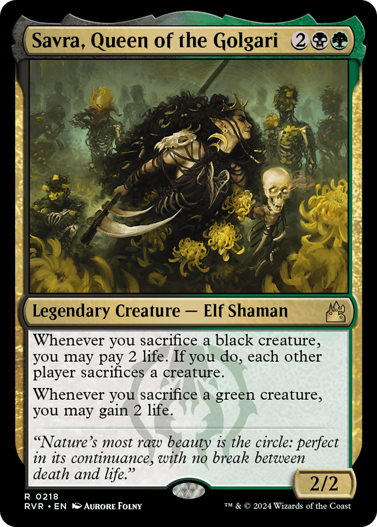 Savra, Queen of the Golgari [RVR-218]