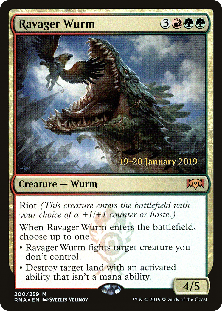 Ravager Wurm - Prerelease Promo [PRNA-200s]