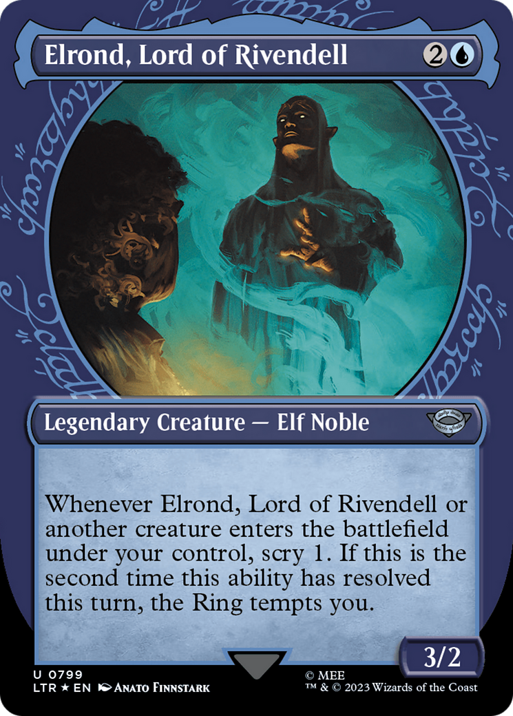 Elrond, Lord of Rivendell - Borderless - Showcase - Surge Foil [LTR-799]