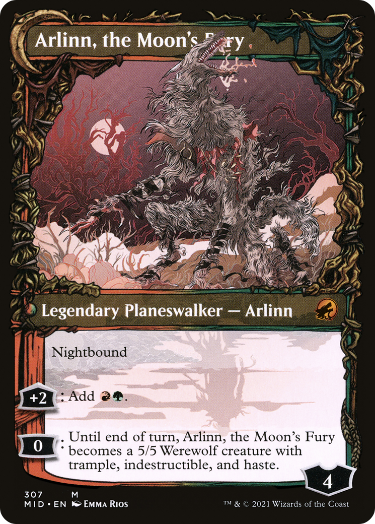 Arlinn, the Pack's Hope // Arlinn, the Moon's Fury - Showcase [MID-307]