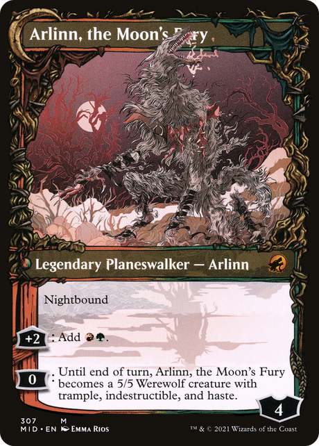 Arlinn, the Pack's Hope // Arlinn, the Moon's Fury - Showcase [MID-307]