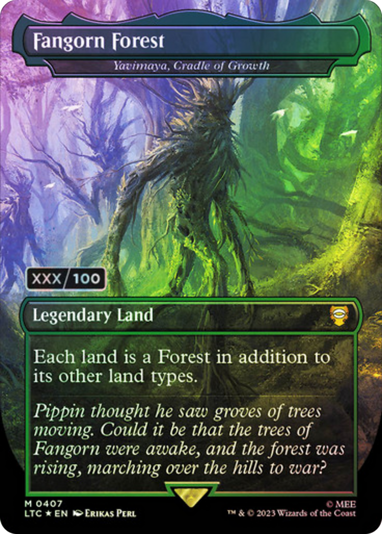 Yavimaya, Cradle of Growth - Borderless - Serialized [LTC-407z]