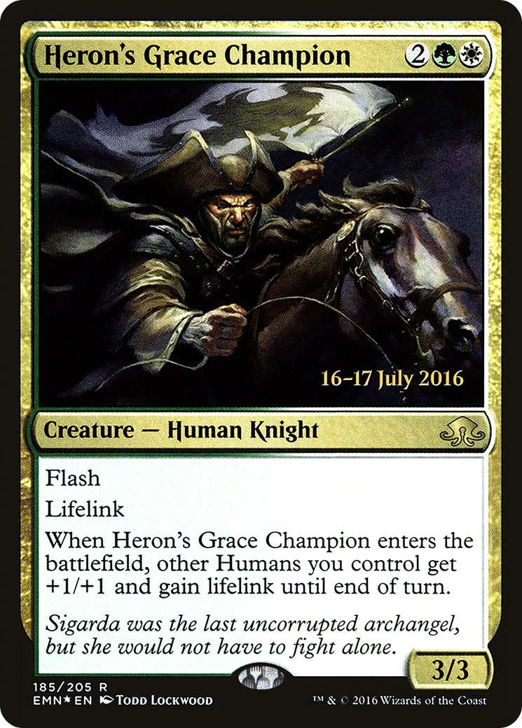 Heron's Grace Champion - Prerelease Promo [PEMN-185s]