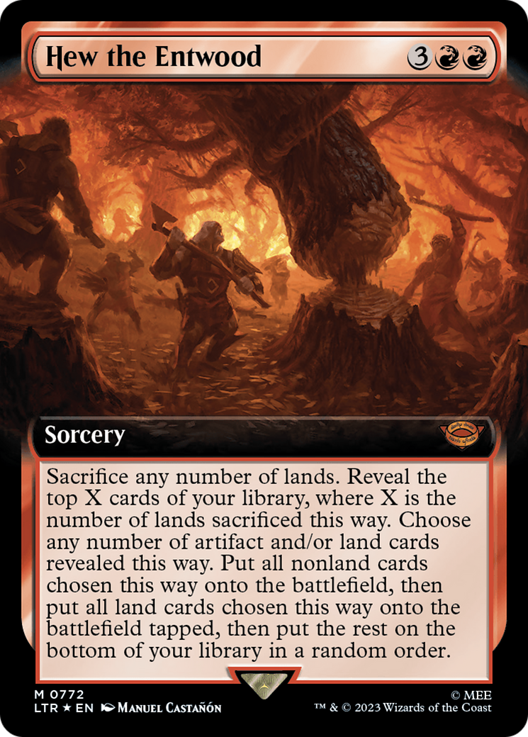 Hew the Entwood - Extended Art - Surge Foil [LTR-772]