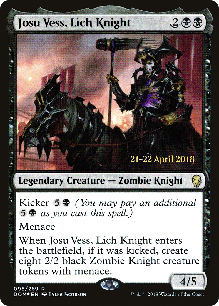 Josu Vess, Lich Knight - Prerelease Promo [PDOM-95s]