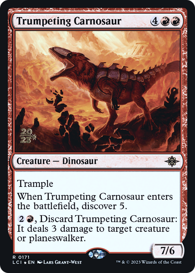 Trumpeting Carnosaur - Prerelease Promo [PLCI-171s]