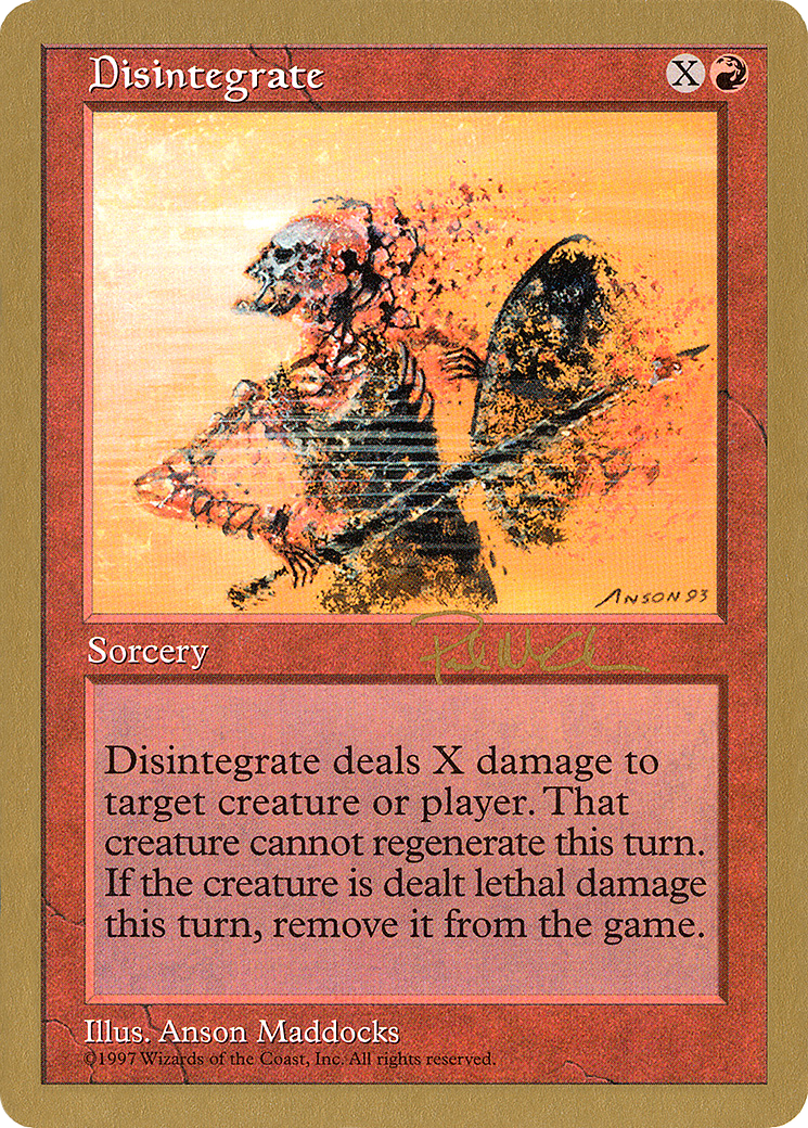 Disintegrate [WC97-pm219]