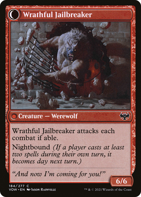 Weary Prisoner // Wrathful Jailbreaker [VOW-184]