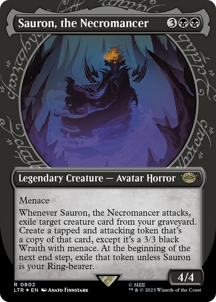 Sauron, the Necromancer - Borderless - Showcase - Surge Foil [LTR-802]