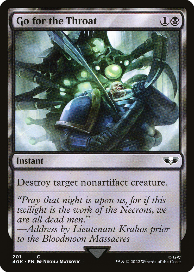 Go for the Throat [40K-201]