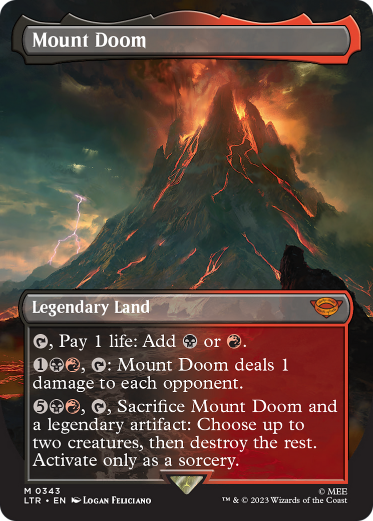 Mount Doom - Borderless - Full Art [LTR-343]