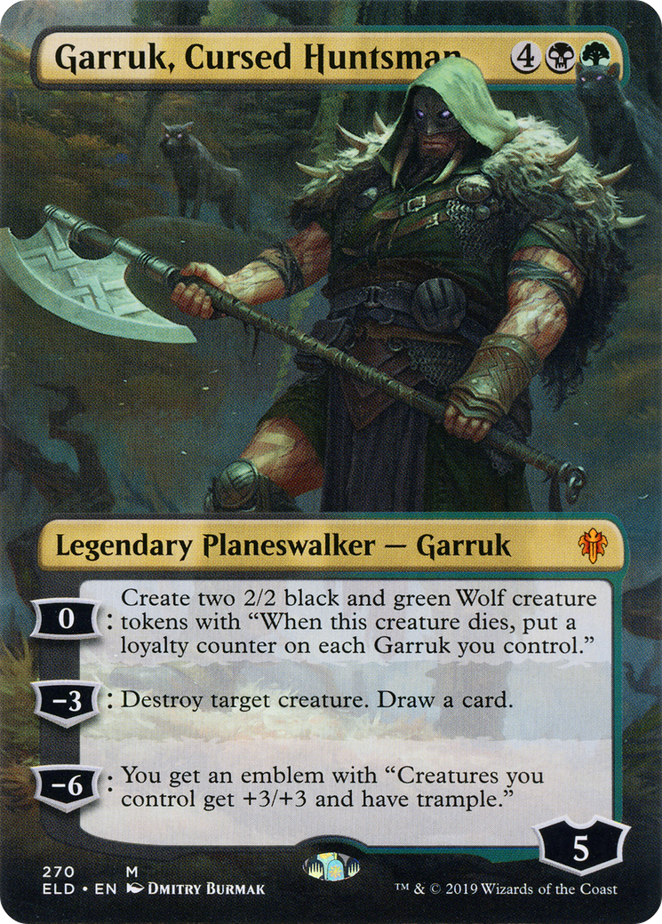 Garruk, Cursed Huntsman - Borderless [ELD-270]