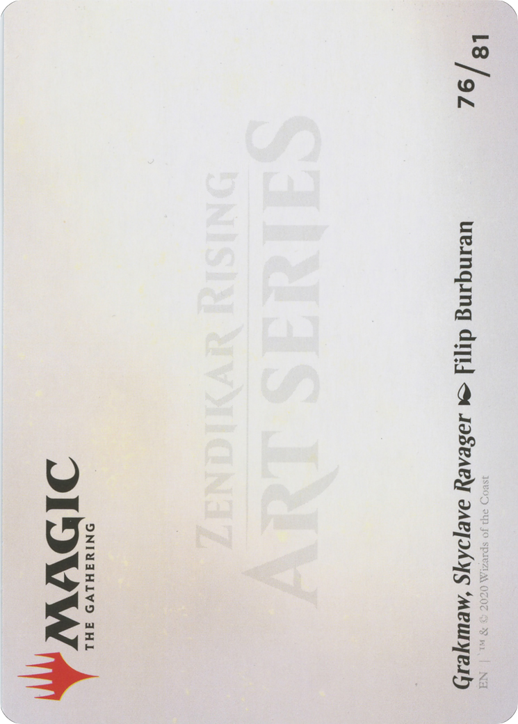 Grakmaw, Skyclave Ravager // Grakmaw, Skyclave Ravager - Borderless [AZNR-76]