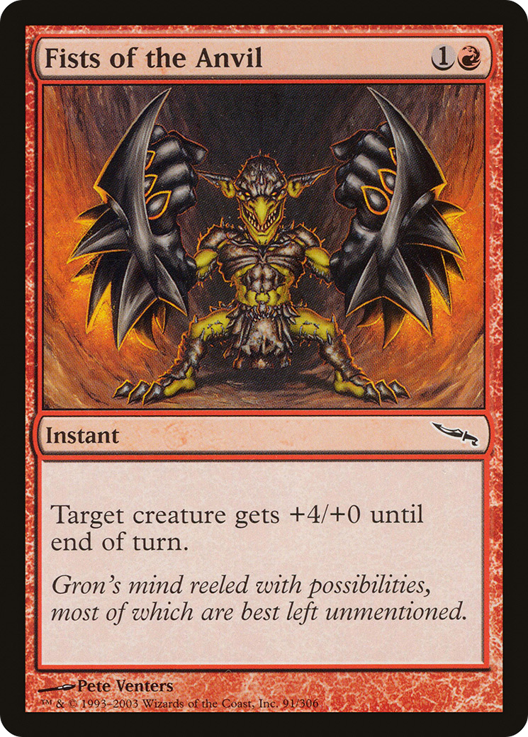 Fists of the Anvil [MRD-91]