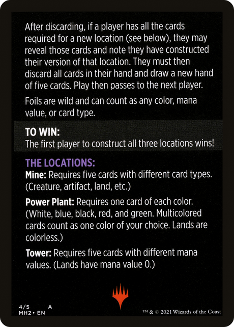 Urza's Blueprints (minigame) // Urza's Blueprints (cont'd) [MMH2-4]