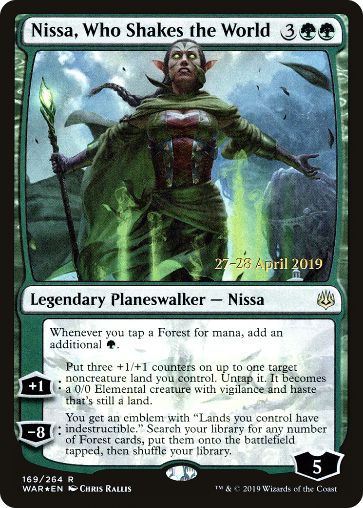 Nissa, Who Shakes the World - Prerelease Promo [PWAR-169s]