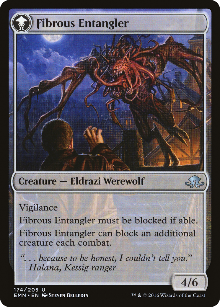 Tangleclaw Werewolf // Fibrous Entangler [EMN-174]