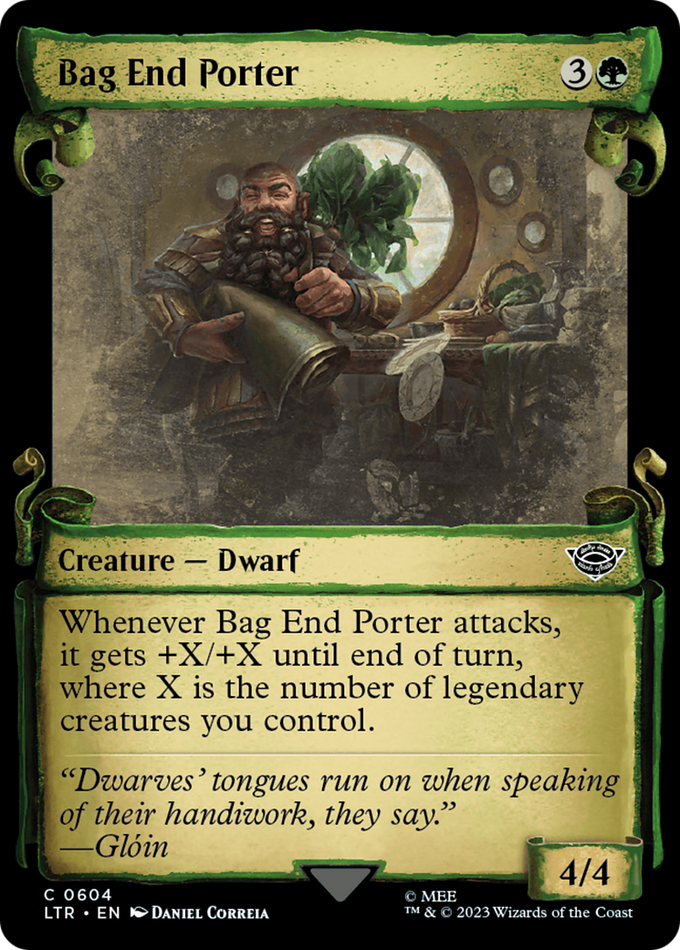 Bag End Porter - Scroll Showcase [LTR-604]