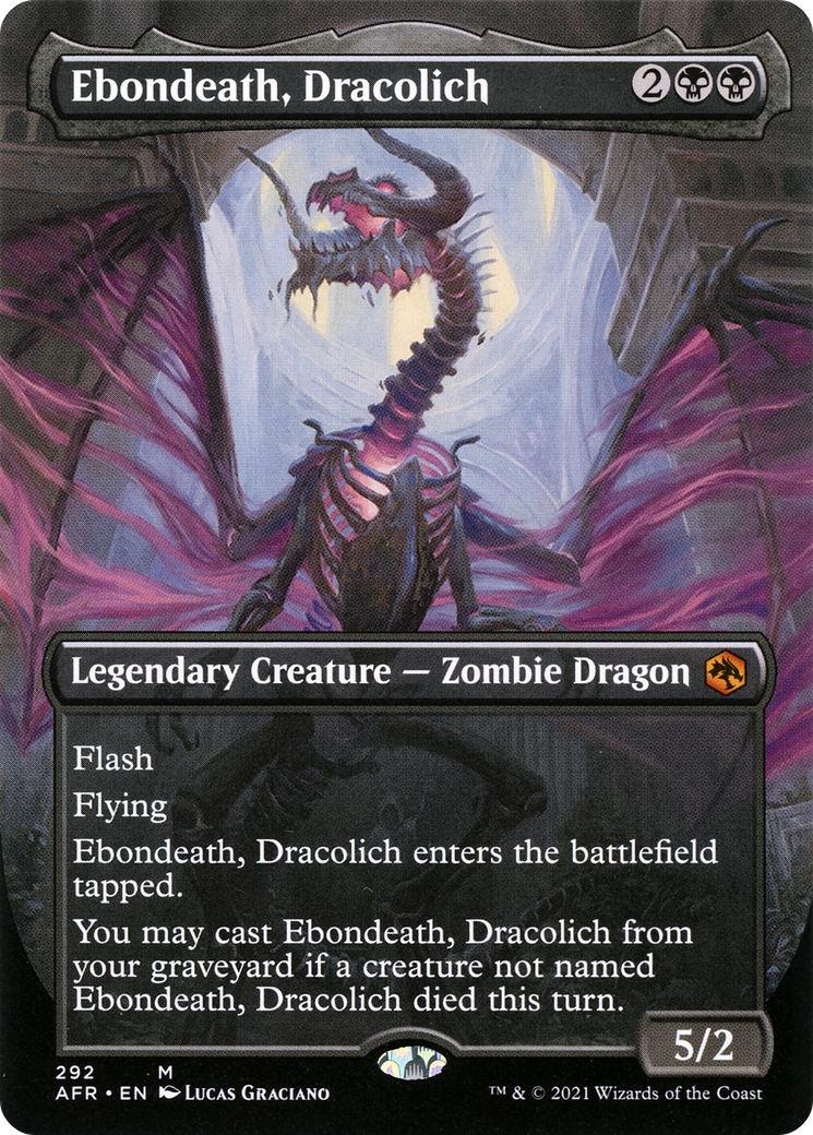 Ebondeath, Dracolich - Borderless [AFR-292]